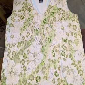 Silk sleeveless sweater